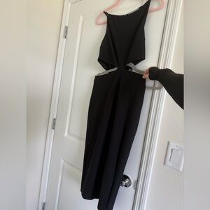 Abercrombie Black Cutout Midi Dress